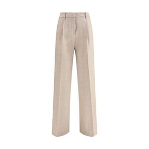 True Royal Wide Leg High Waist Pants Women Beige Jeans & Pants